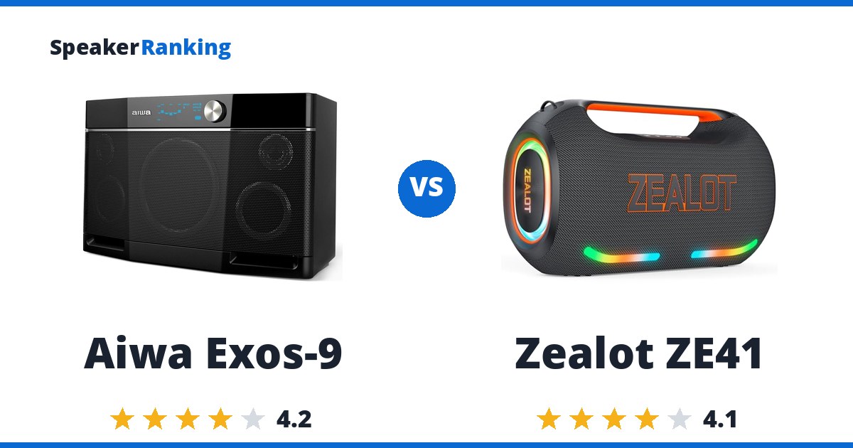 Aiwa Exos-9 vs Zealot ZE41