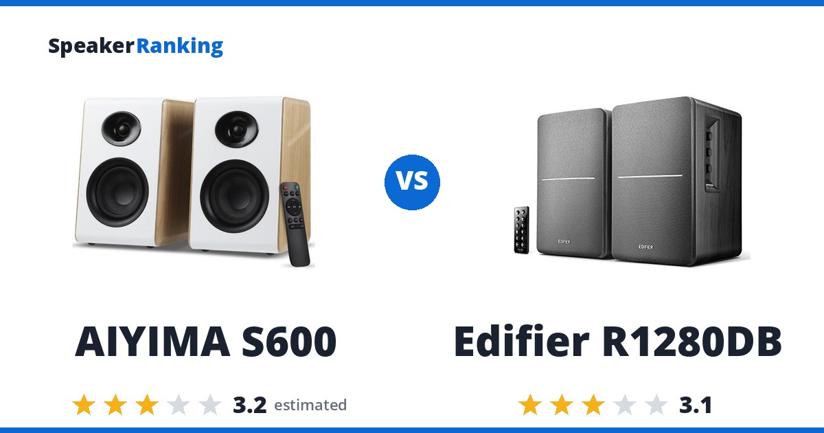 AIYIMA S600 vs Edifier R1280DB