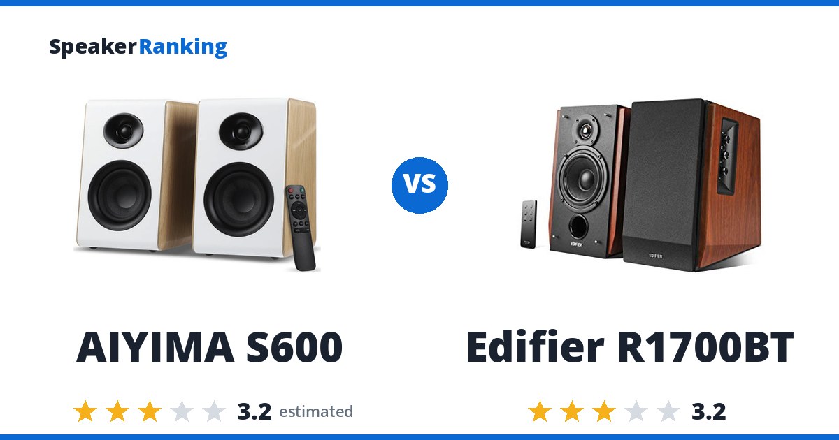 AIYIMA S600 vs Edifier R1700BT