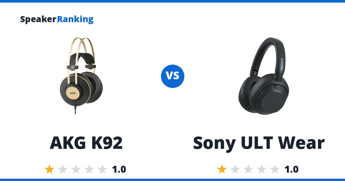 AKG K92 vs Sony ULT Wear