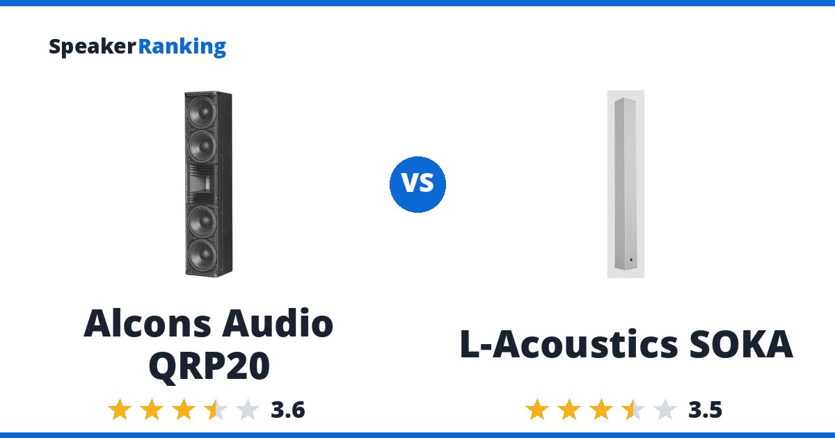 Alcons Audio QRP20 vs L-Acoustics SOKA
