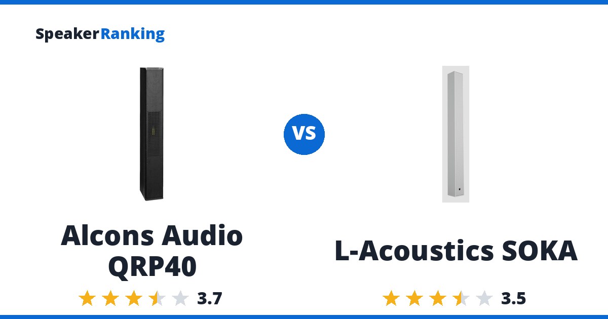 Alcons Audio QRP40 vs L-Acoustics SOKA