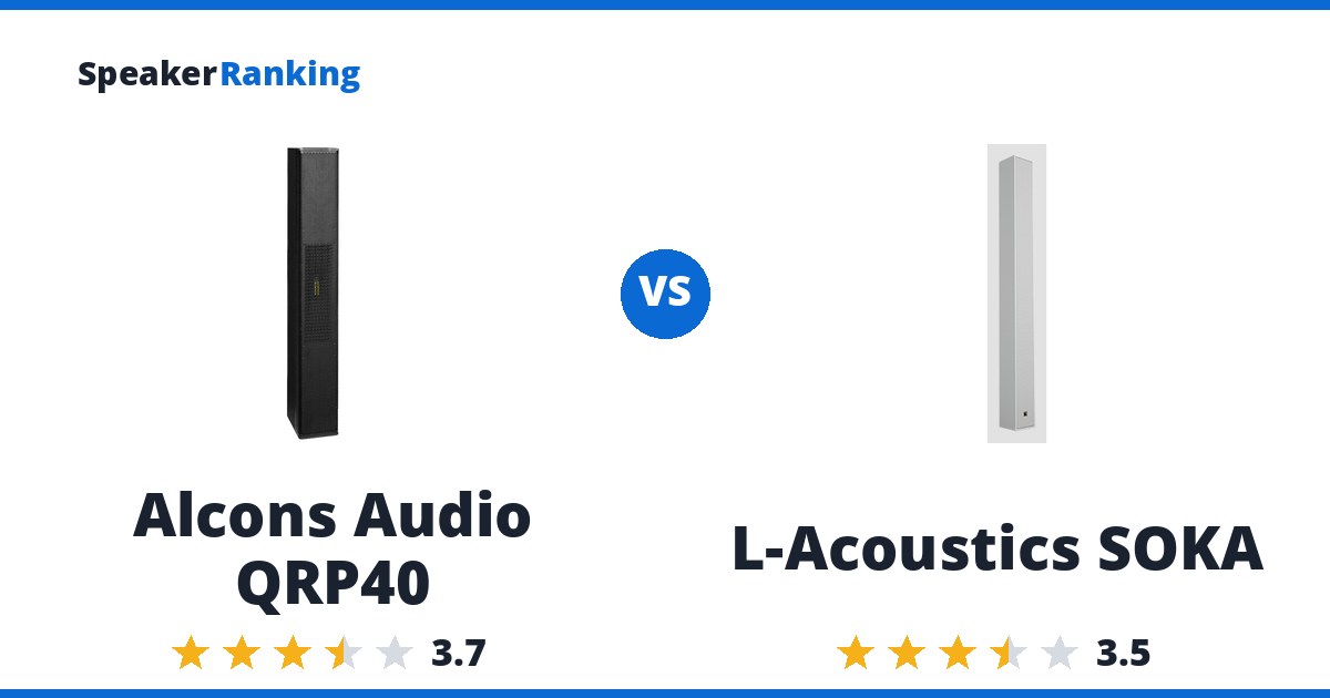 Alcons Audio QRP40 vs L-Acoustics SOKA