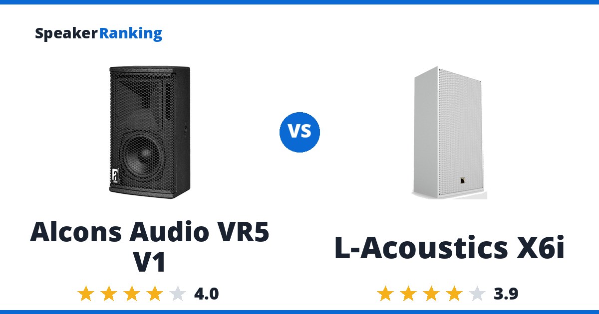 Alcons Audio VR5 V1 vs L-Acoustics X6i