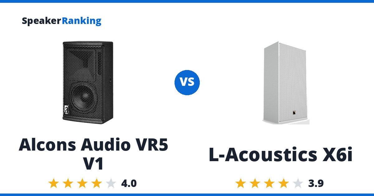 Alcons Audio VR5 V1 vs L-Acoustics X6i
