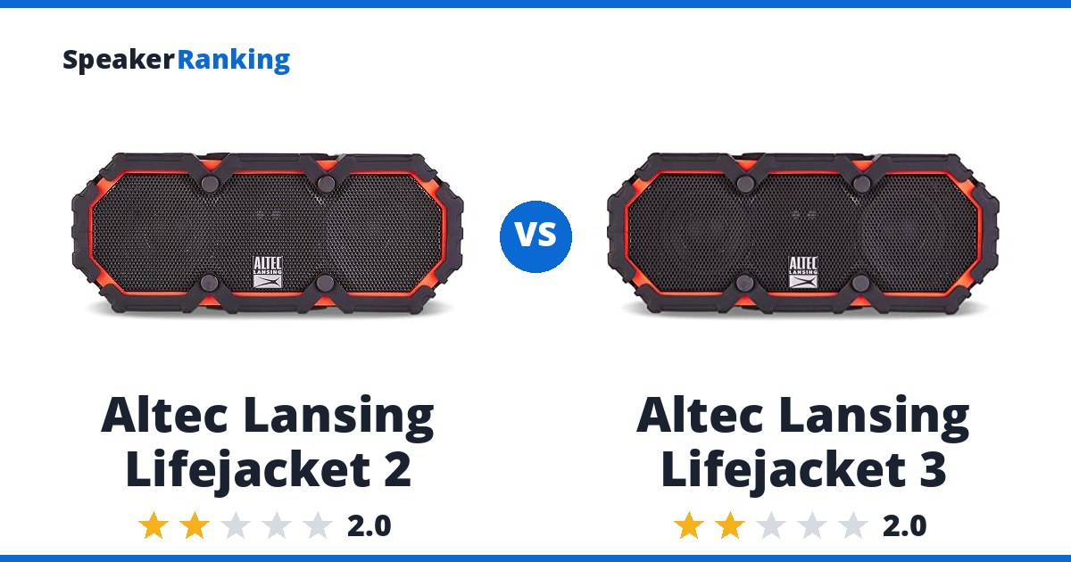 Altec Lansing Lifejacket 2 vs Altec Lansing Lifejacket 3