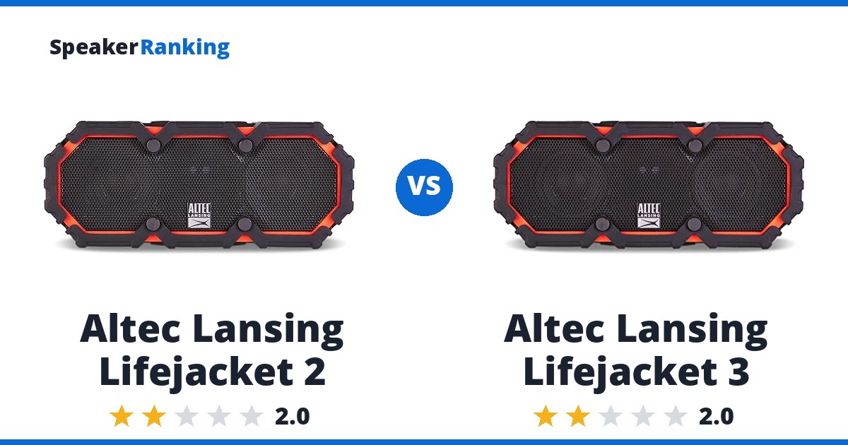 Altec Lansing Lifejacket 2 vs Altec Lansing Lifejacket 3