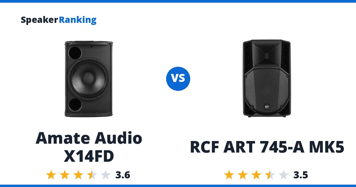 Amate Audio X14FD vs RCF ART 745-A MK5