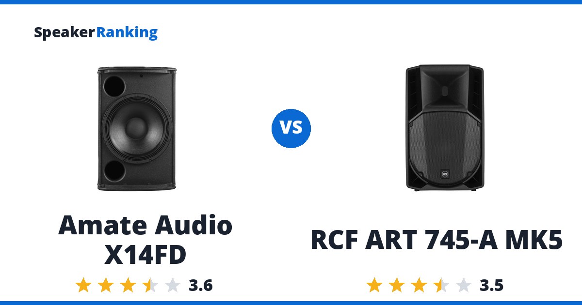 Amate Audio X14FD vs RCF ART 745-A MK5