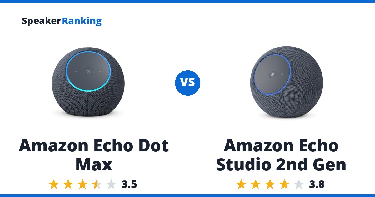 Amazon Echo Dot Max vs Amazon Echo Studio 2nd Gen