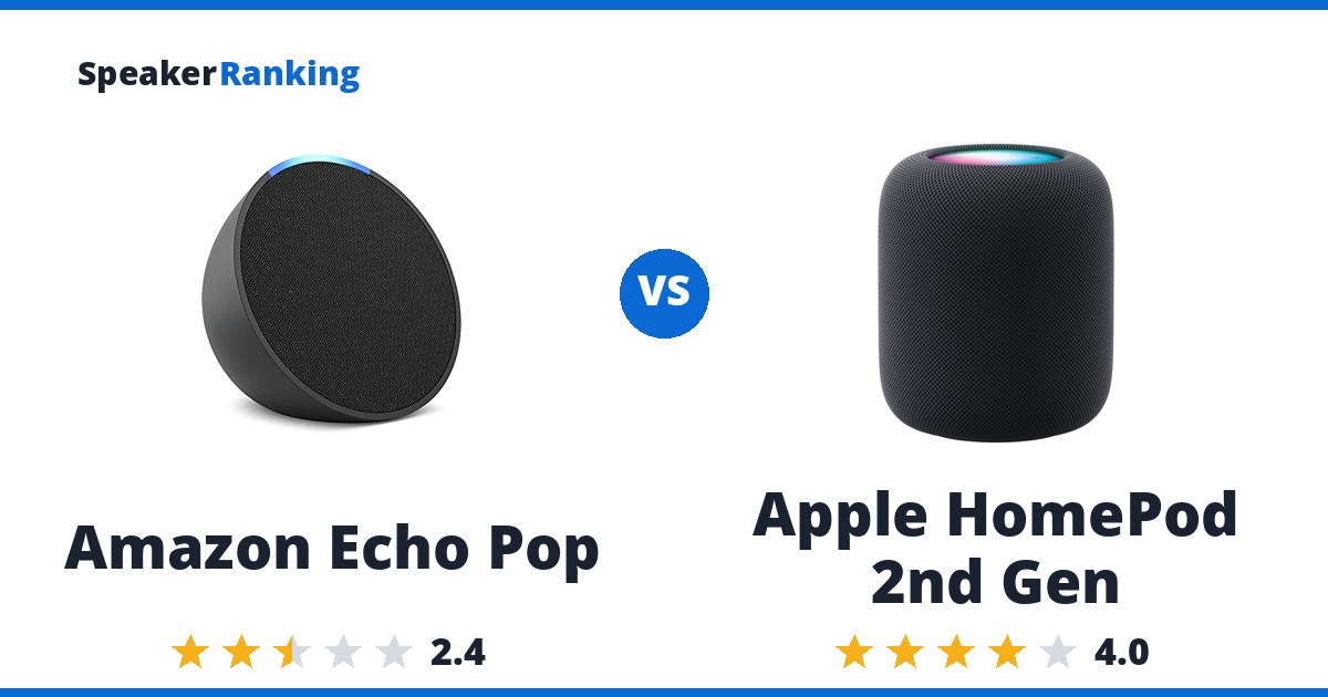 Amazon Echo Pop vs Apple HomePod 2nd Gen