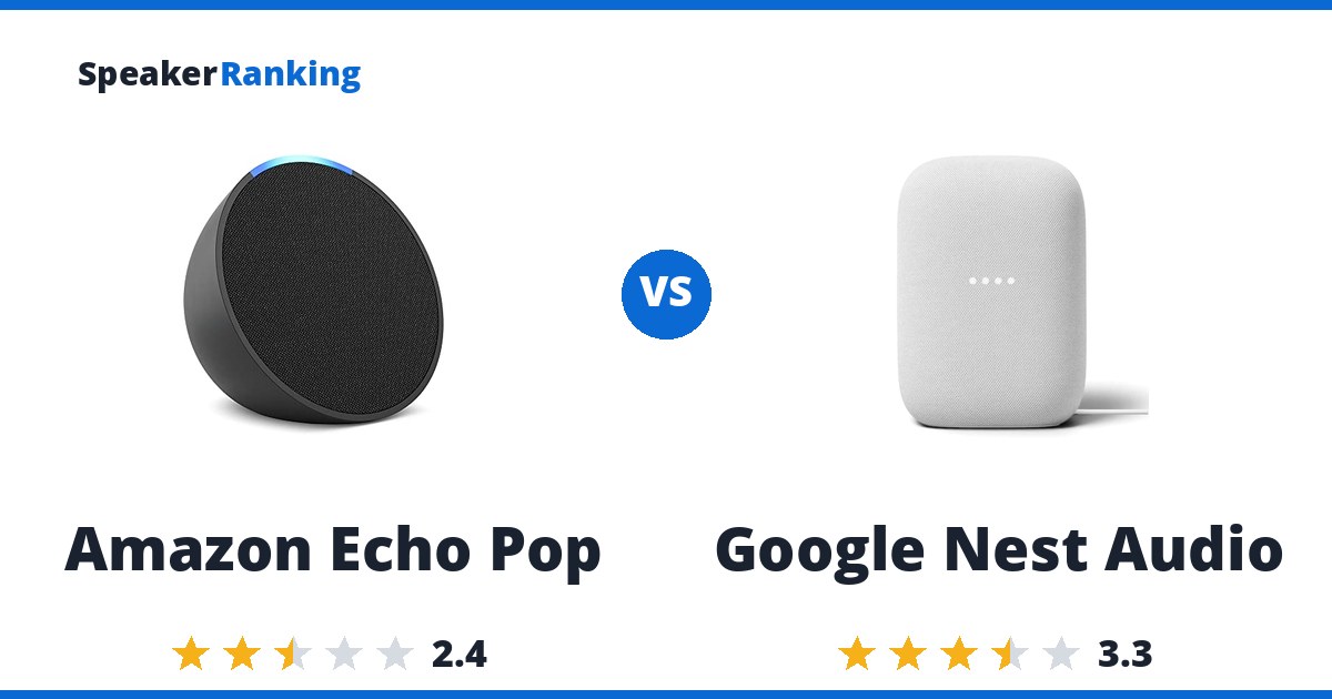 Amazon Echo Pop vs Google Nest Audio