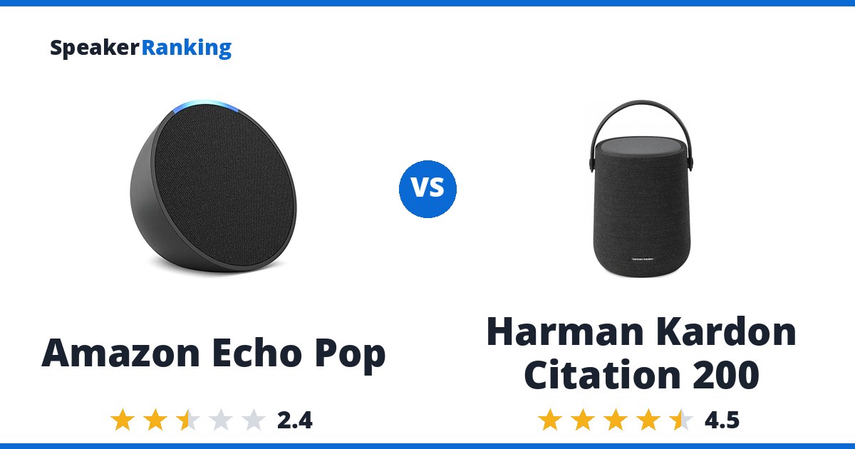 Amazon Echo Pop vs Harman Kardon Citation 200