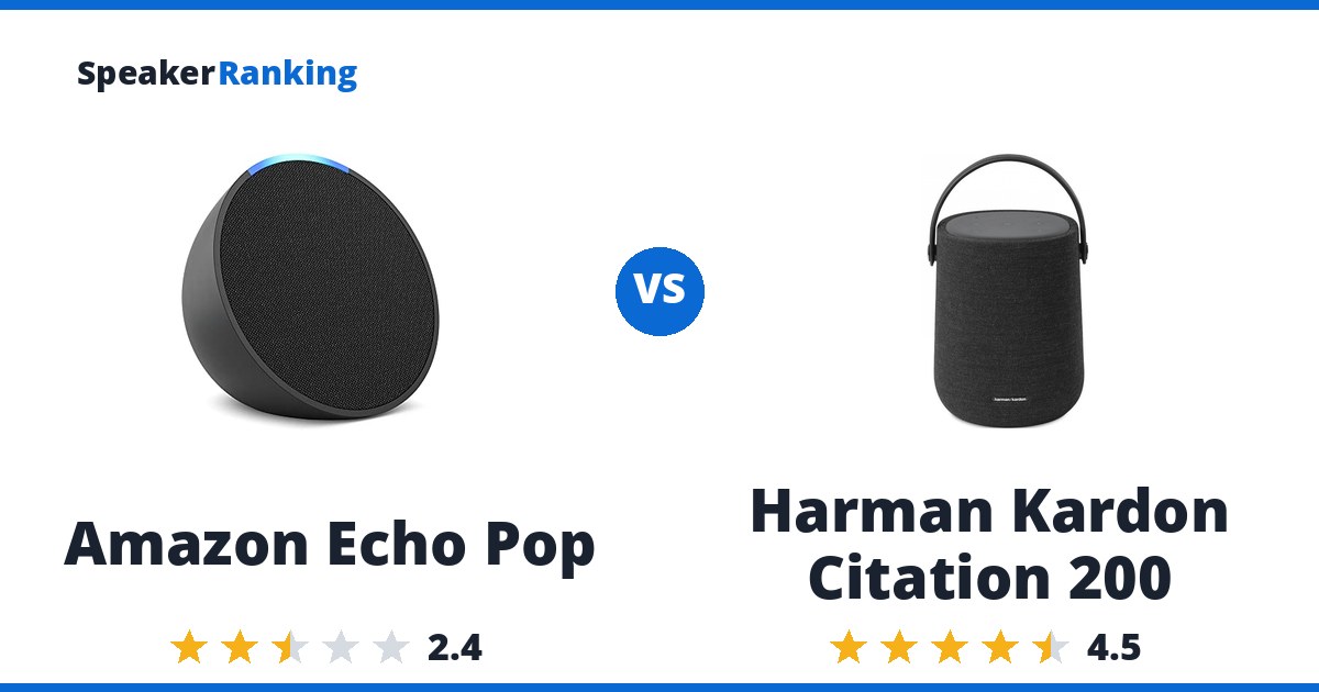 Amazon Echo Pop vs Harman Kardon Citation 200