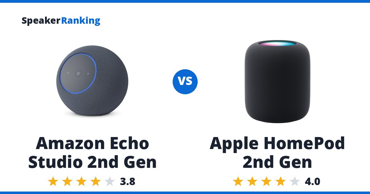 Amazon Echo Studio 2nd Gen vs Apple HomePod 2nd Gen