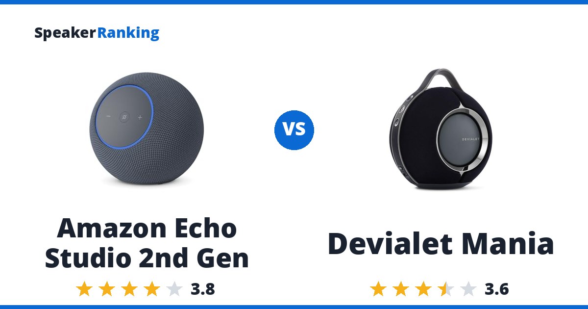 Amazon Echo Studio 2nd Gen vs Devialet Mania