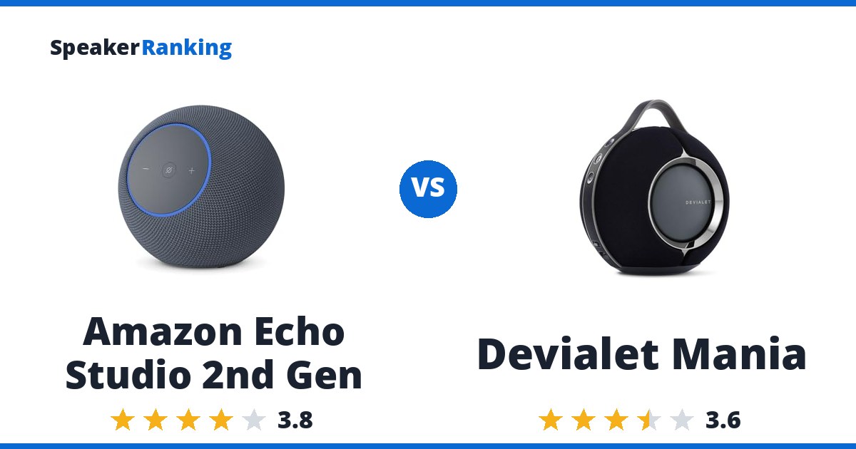 Amazon Echo Studio 2nd Gen vs Devialet Mania