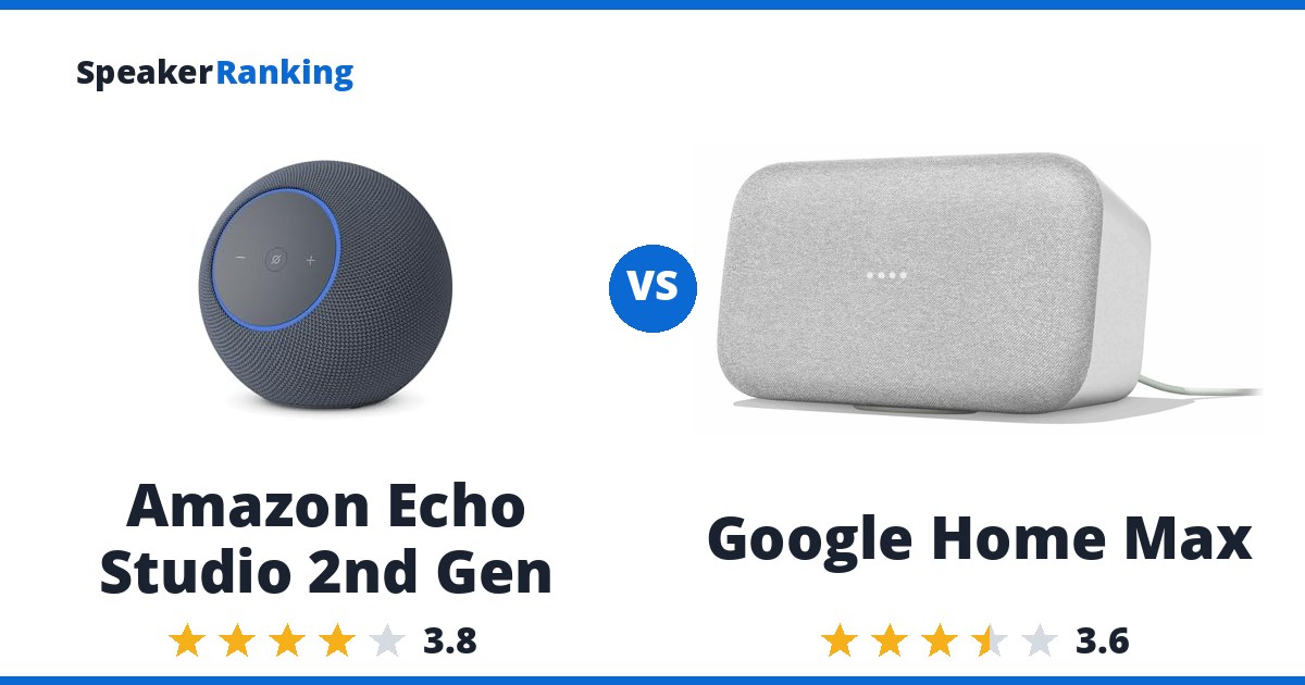 Amazon Echo Studio 2nd Gen vs Google Home Max