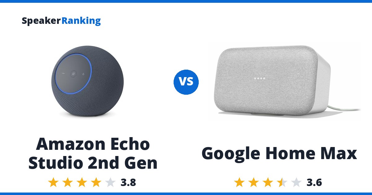 Amazon Echo Studio 2nd Gen vs Google Home Max
