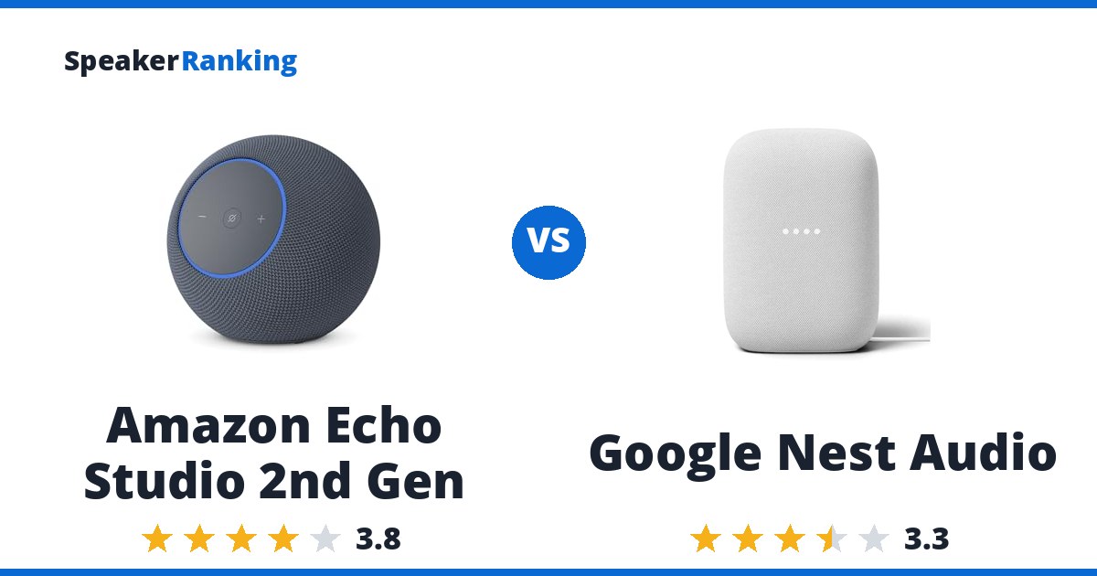 Amazon Echo Studio 2nd Gen vs Google Nest Audio