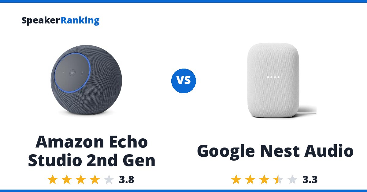 Amazon Echo Studio 2nd Gen vs Google Nest Audio