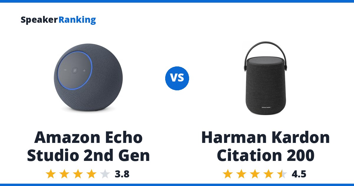 Amazon Echo Studio 2nd Gen vs Harman Kardon Citation 200