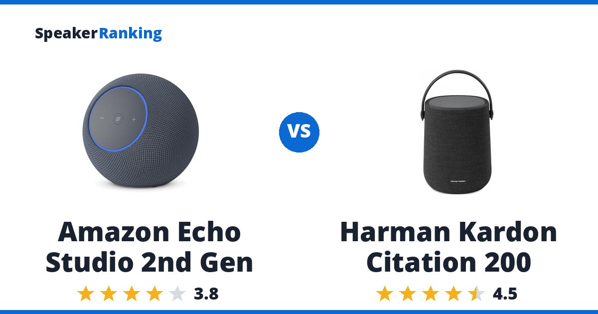 Amazon Echo Studio 2nd Gen vs Harman Kardon Citation 200