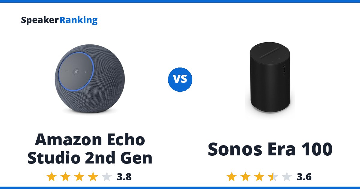 Amazon Echo Studio 2nd Gen vs Sonos Era 100