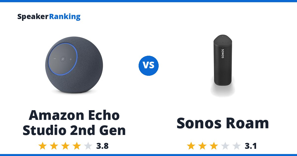 Amazon Echo Studio 2nd Gen vs Sonos Roam