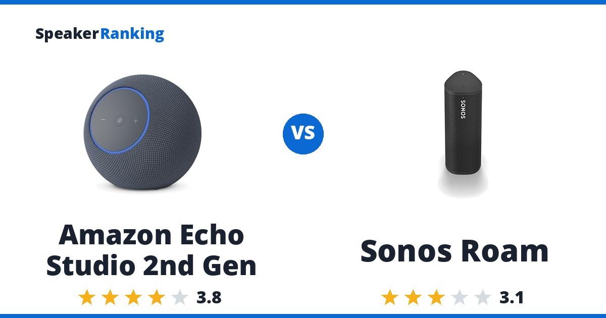 Amazon Echo Studio 2nd Gen vs Sonos Roam