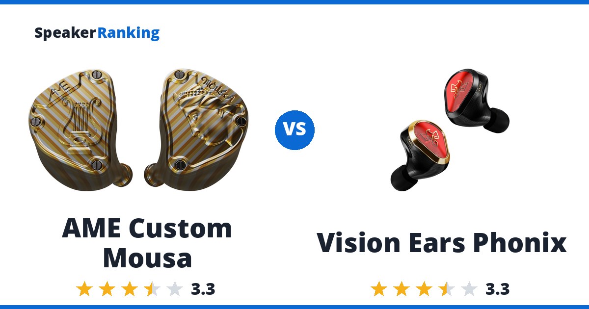 AME Custom Mousa vs Vision Ears Phonix