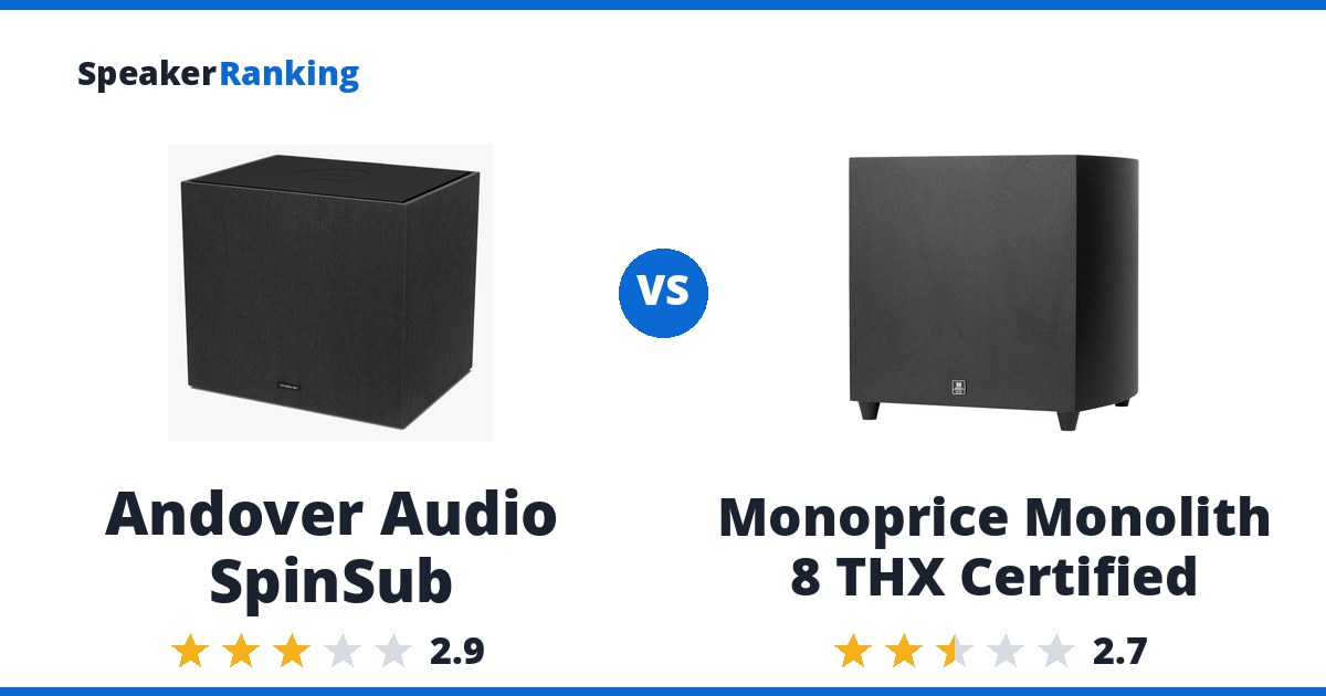 Andover Audio SpinSub vs Monoprice Monolith 8 THX Certified