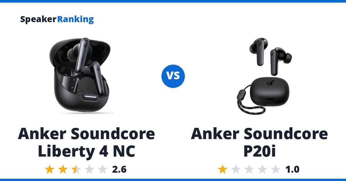 Anker Soundcore Liberty 4 NC vs Anker Soundcore P20i