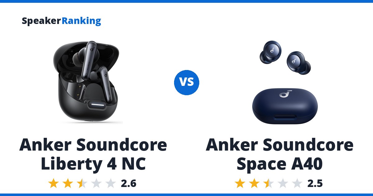 Anker Soundcore Liberty 4 NC vs Anker Soundcore Space A40
