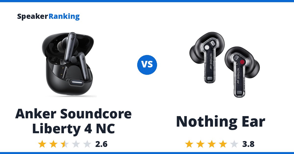 Anker Soundcore Liberty 4 NC vs Nothing Ear