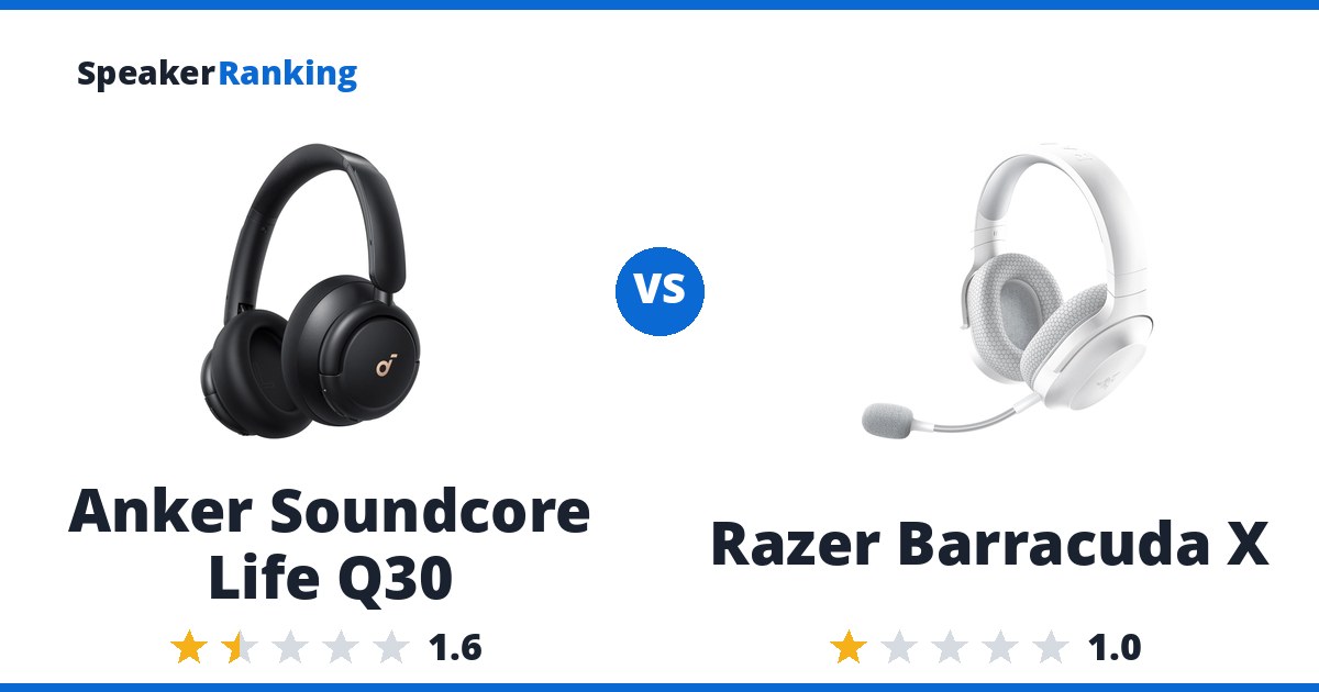Anker Soundcore Life Q30 vs Razer Barracuda X