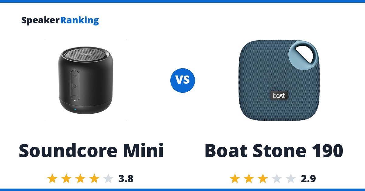 Soundcore Mini vs Boat Stone 190