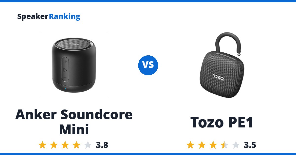 Anker Soundcore Mini vs Tozo PE1