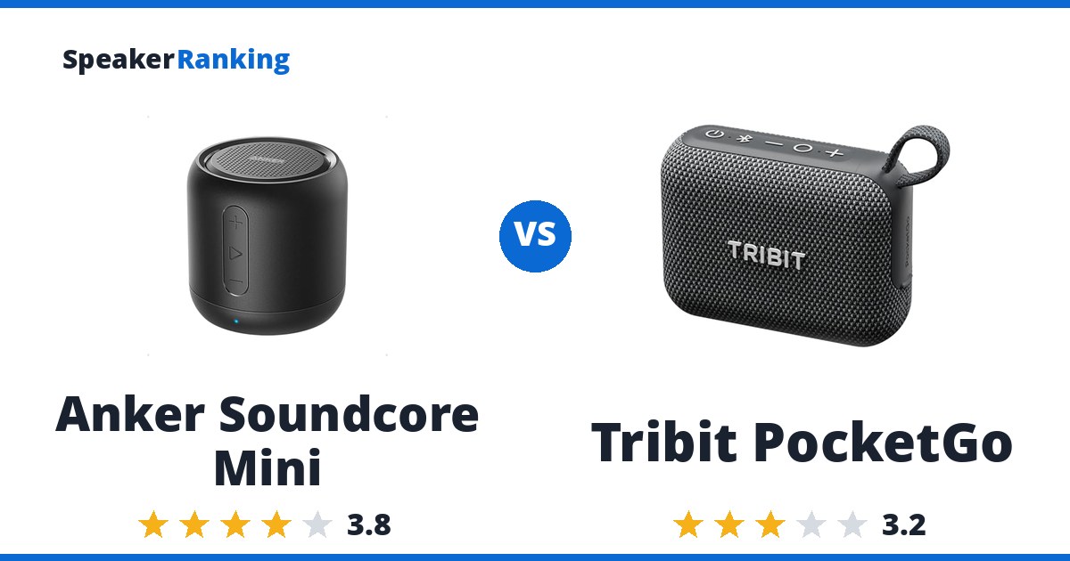 Anker Soundcore Mini vs Tribit PocketGo