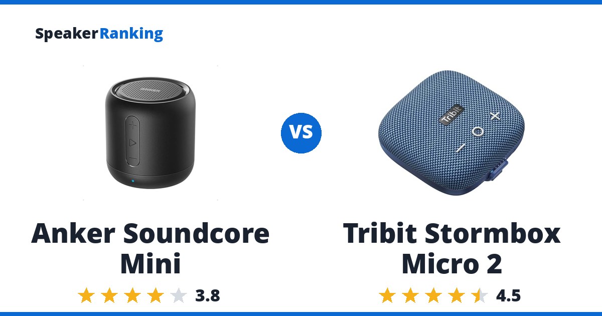Anker Soundcore Mini vs Tribit Stormbox Micro 2