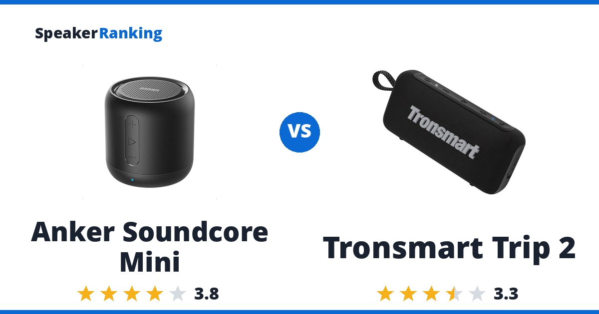Anker Soundcore Mini vs Tronsmart Trip 2
