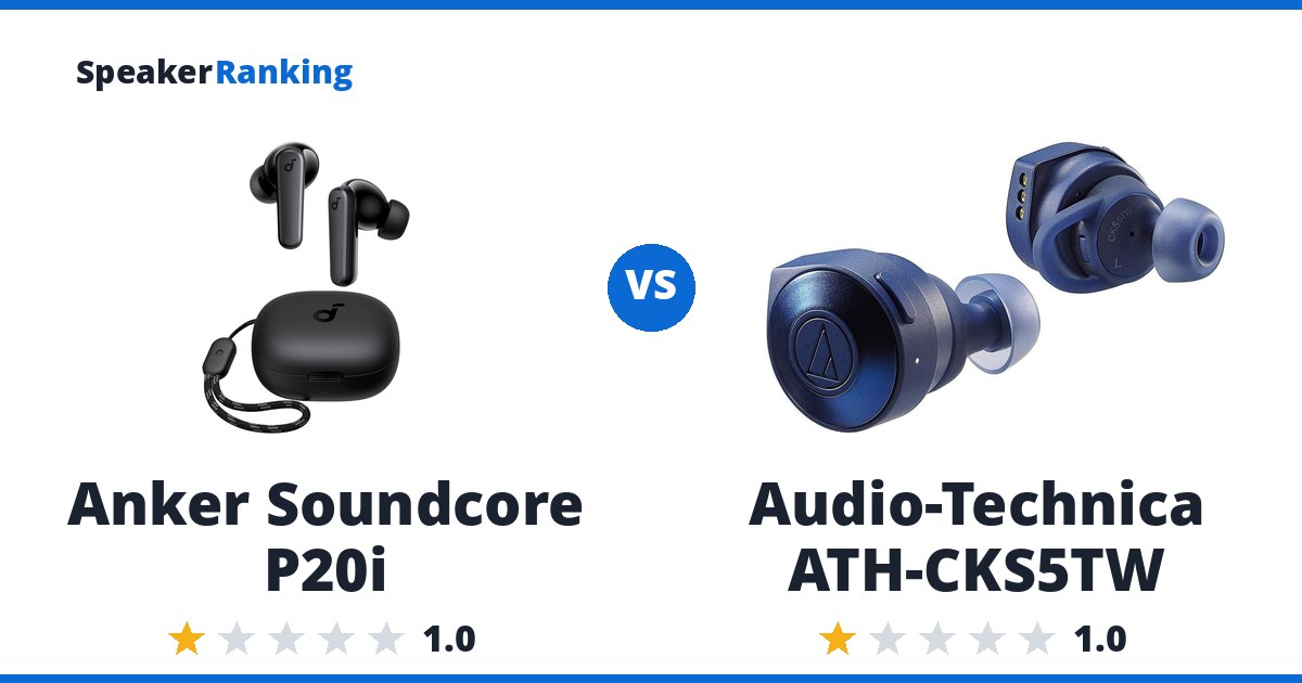 Anker Soundcore P20i vs Audio-Technica ATH-CKS5TW