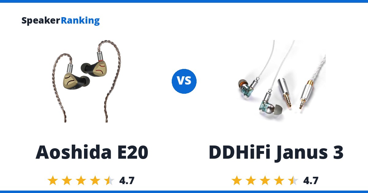 Aoshida E20 vs DDHiFi Janus 3
