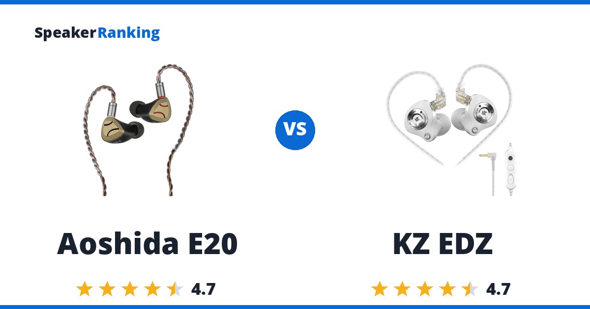 Aoshida E20 vs KZ EDZ