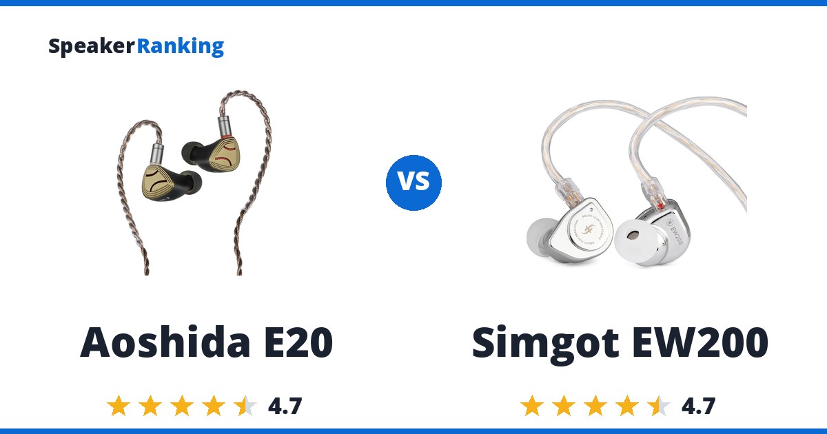 Aoshida E20 vs Simgot EW200