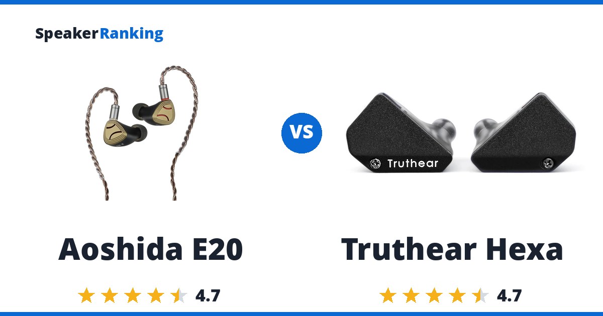 Aoshida E20 vs Truthear Hexa