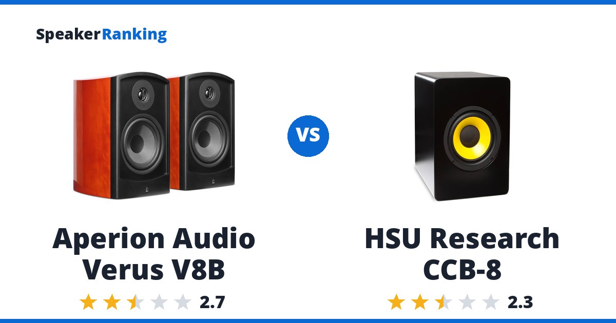 Aperion Audio Verus V8B vs HSU Research CCB-8