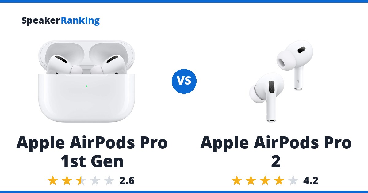 Apple AirPods Pro 1st Gen vs Apple AirPods Pro 2