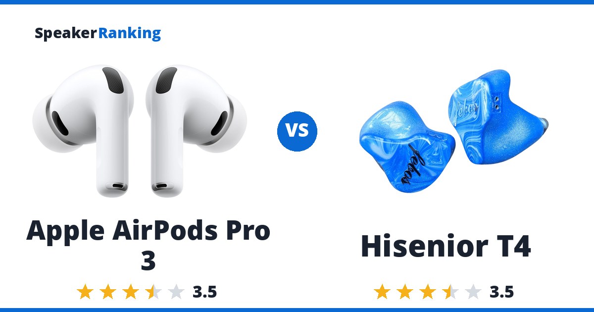 Apple AirPods Pro 3 vs Hisenior T4