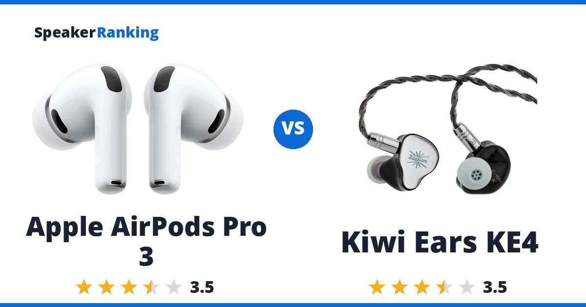 Apple AirPods Pro 3 vs Kiwi Ears KE4
